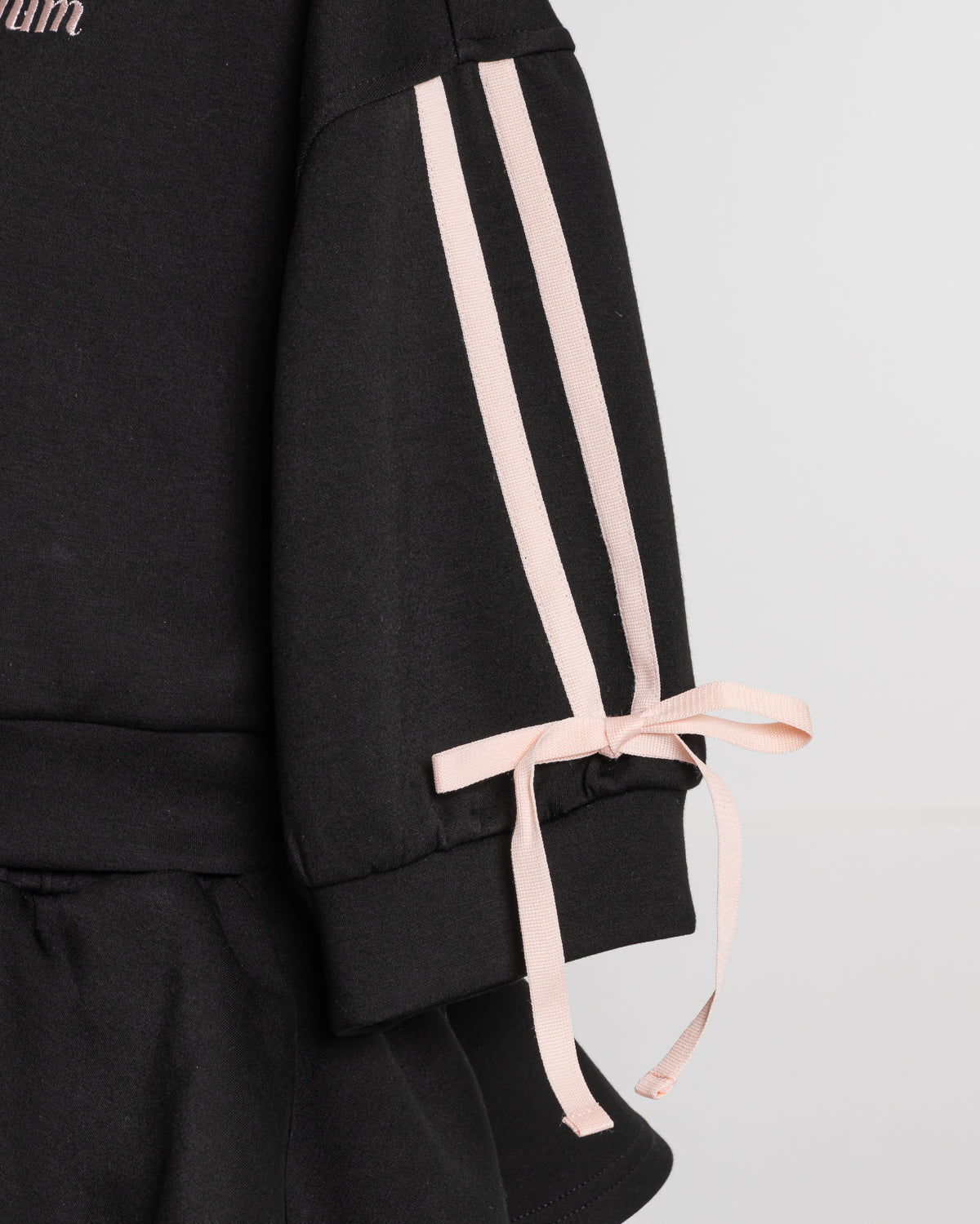 ダブルリボンジャージティアードスカートセット