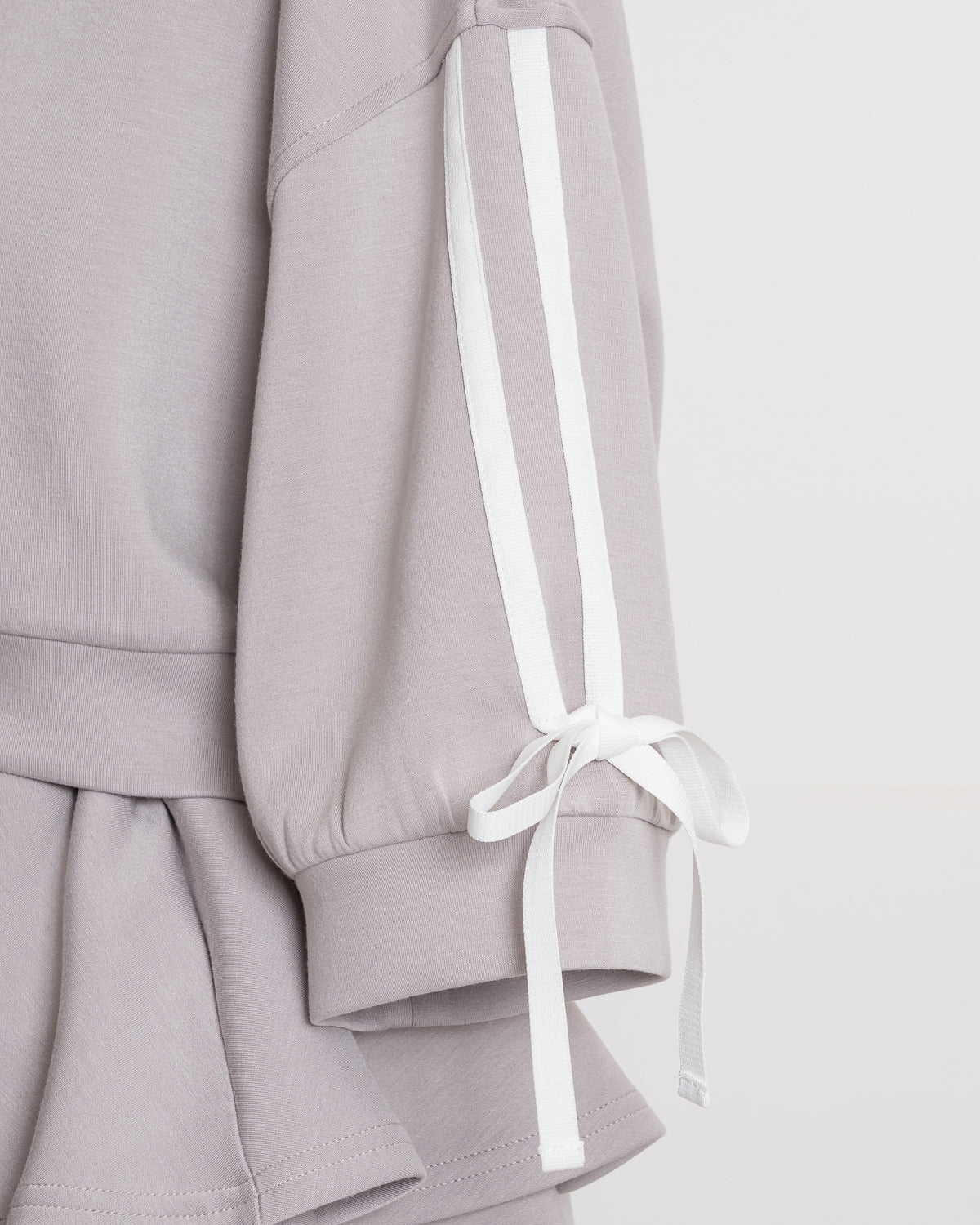 ダブルリボンジャージティアードスカートセット