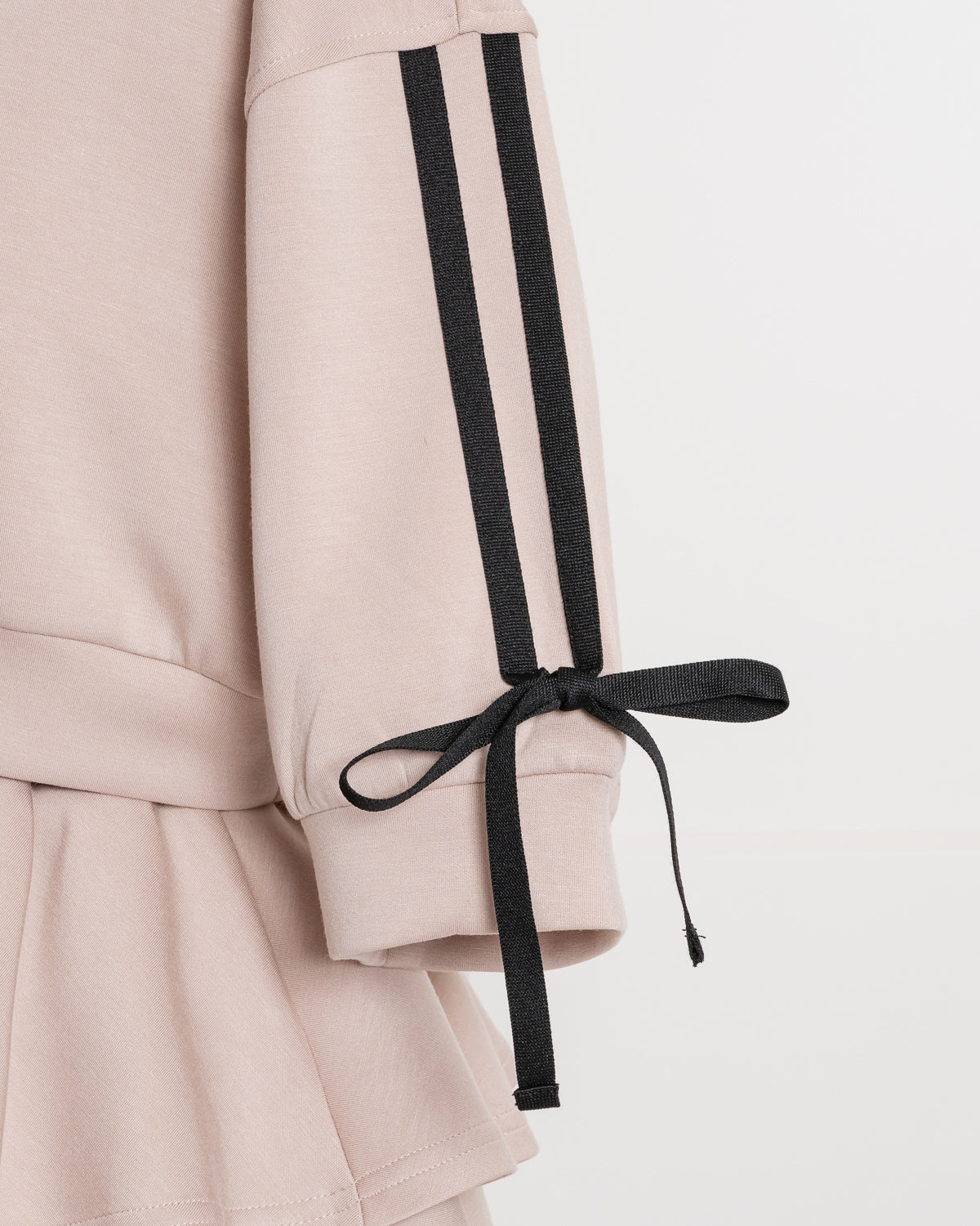 ダブルリボンジャージティアードスカートセット