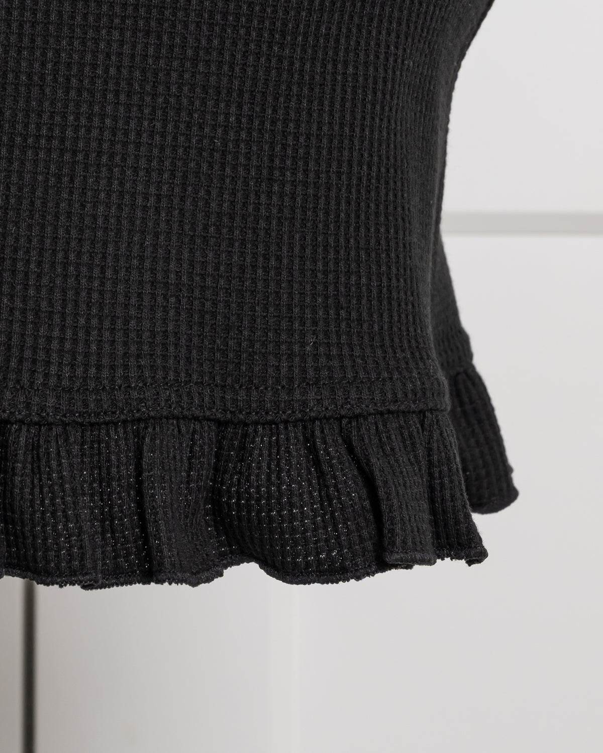 フロントボタンワッフルミニワンピース