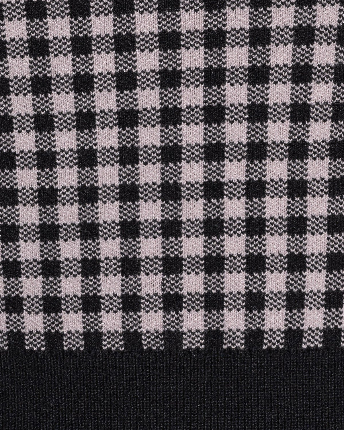 リボン半袖ニット×ギンガムキャミセット