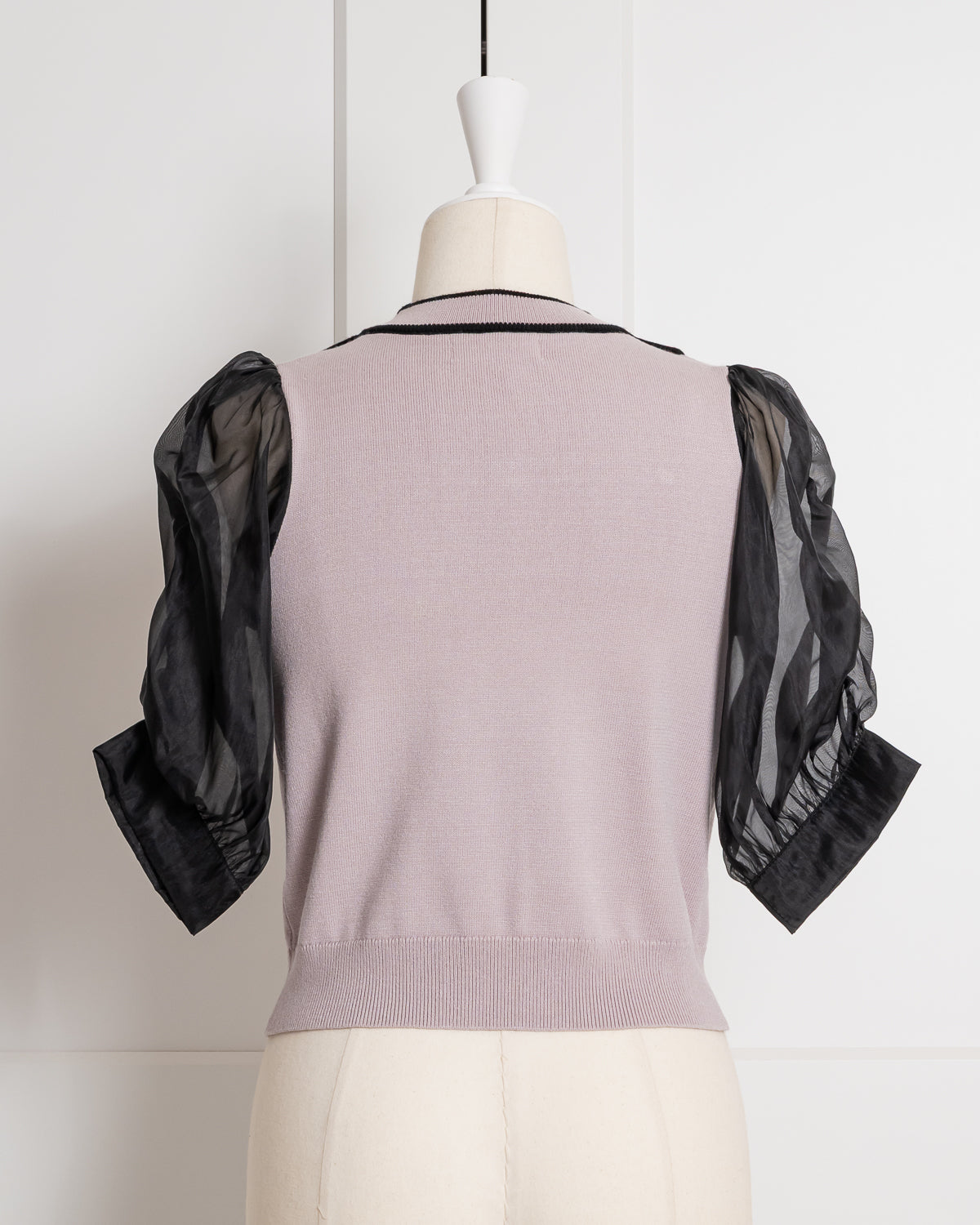 はしごレースチョーカーニット