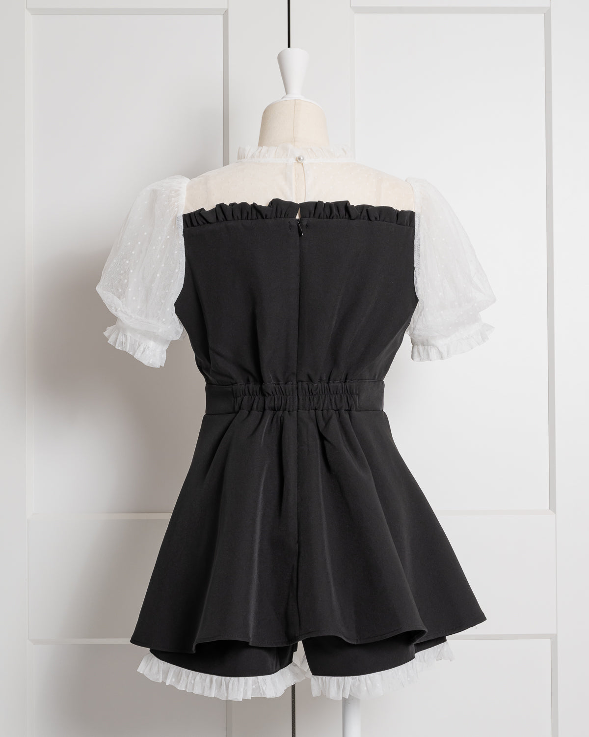 ドットチュールビスチェ風セットアップ