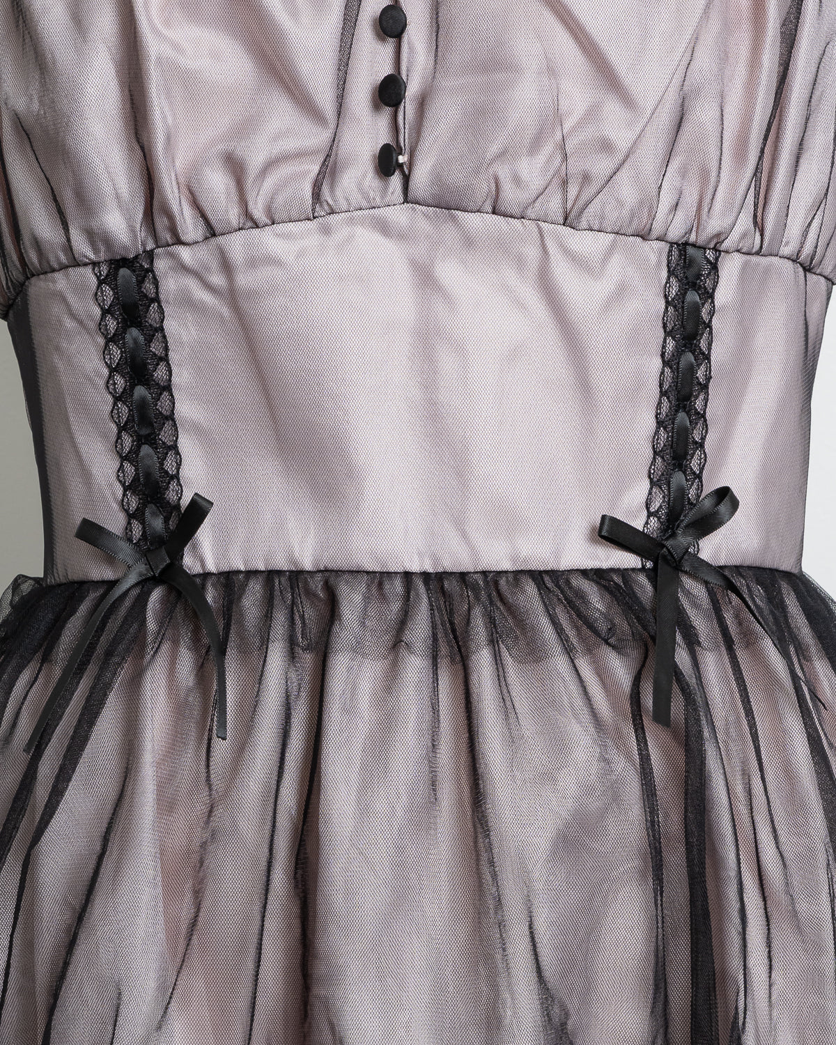 チュールフリルジャンパースカート