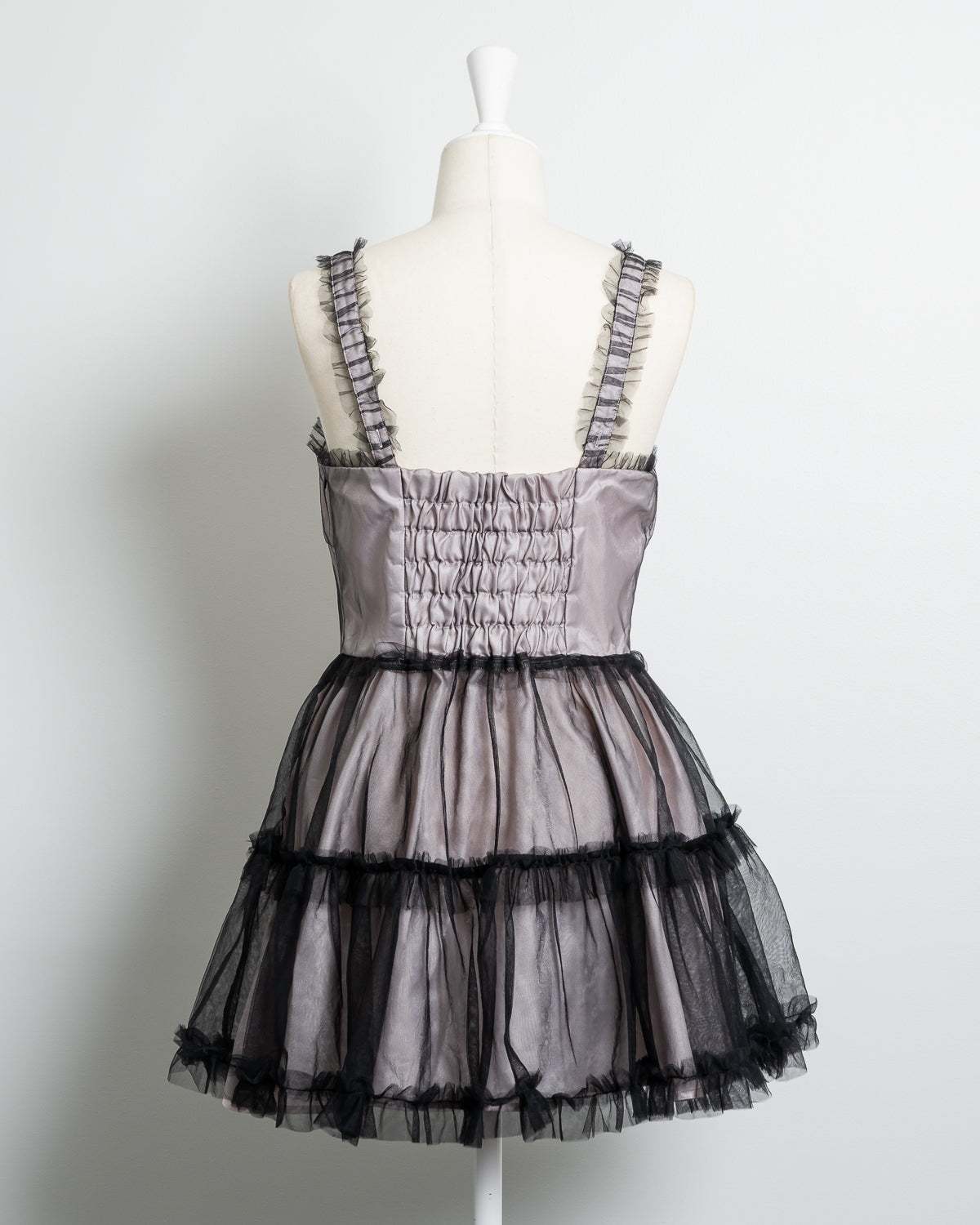 チュールフリルジャンパースカート