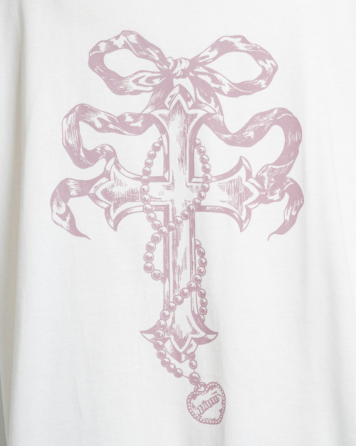 リボンクロスオーバーサイズ半袖Tシャツ