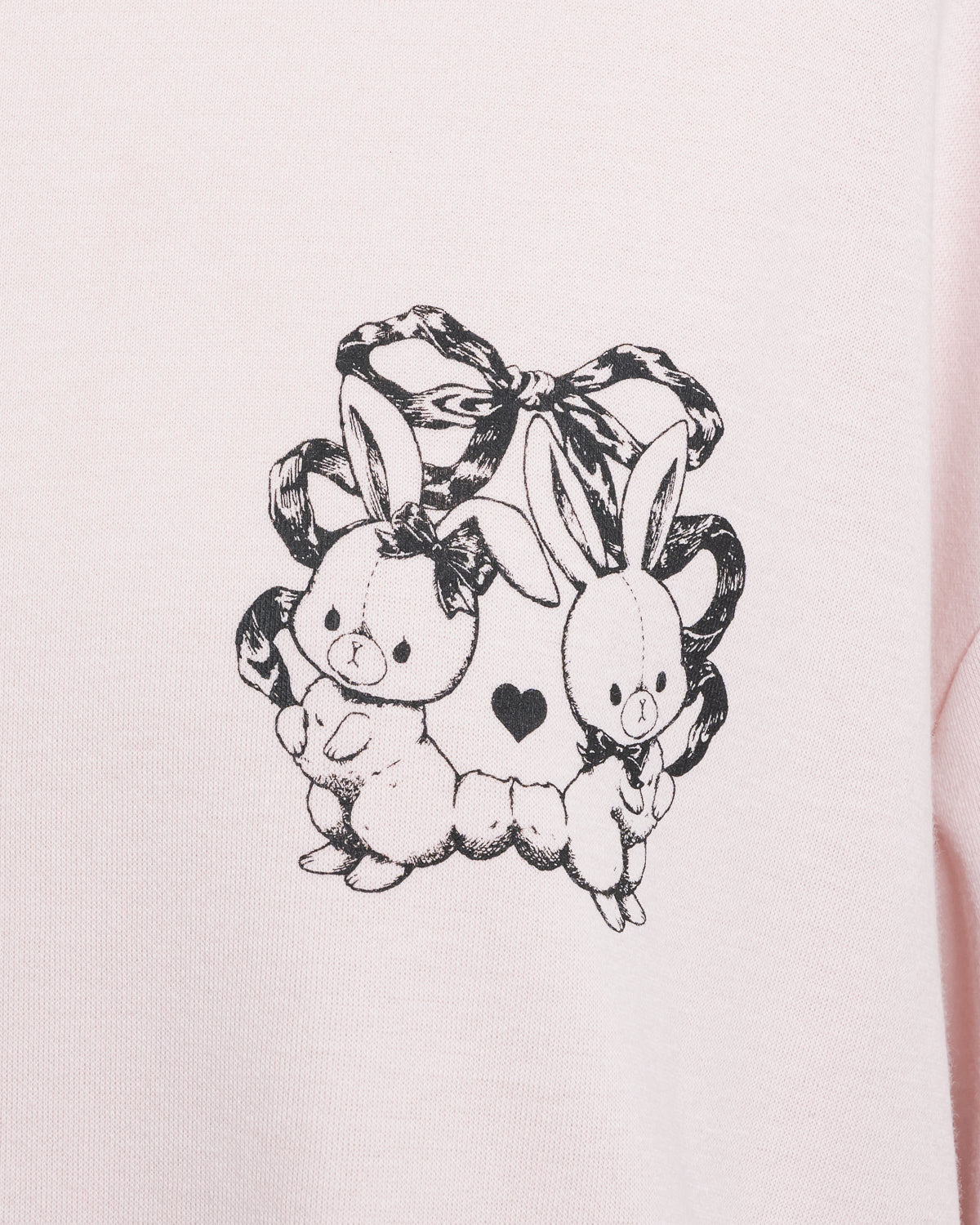 リボンクロスオーバーサイズ半袖Tシャツ