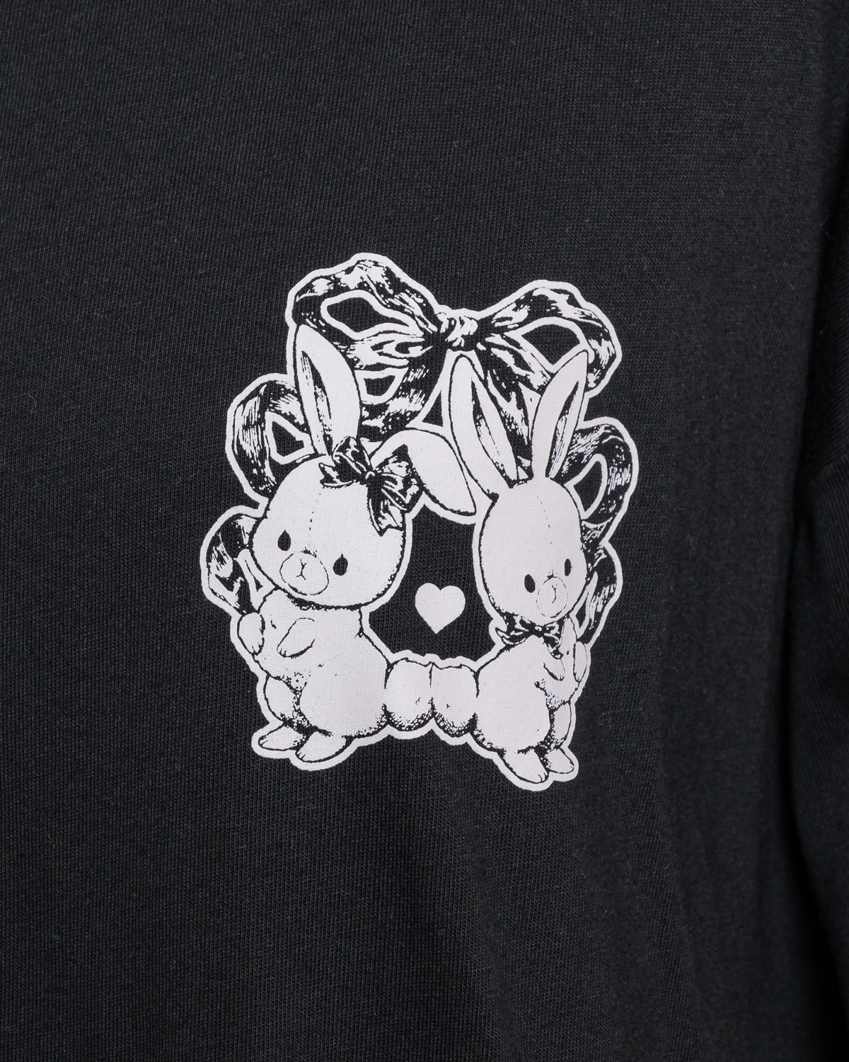 リボンクロスオーバーサイズ半袖Tシャツ