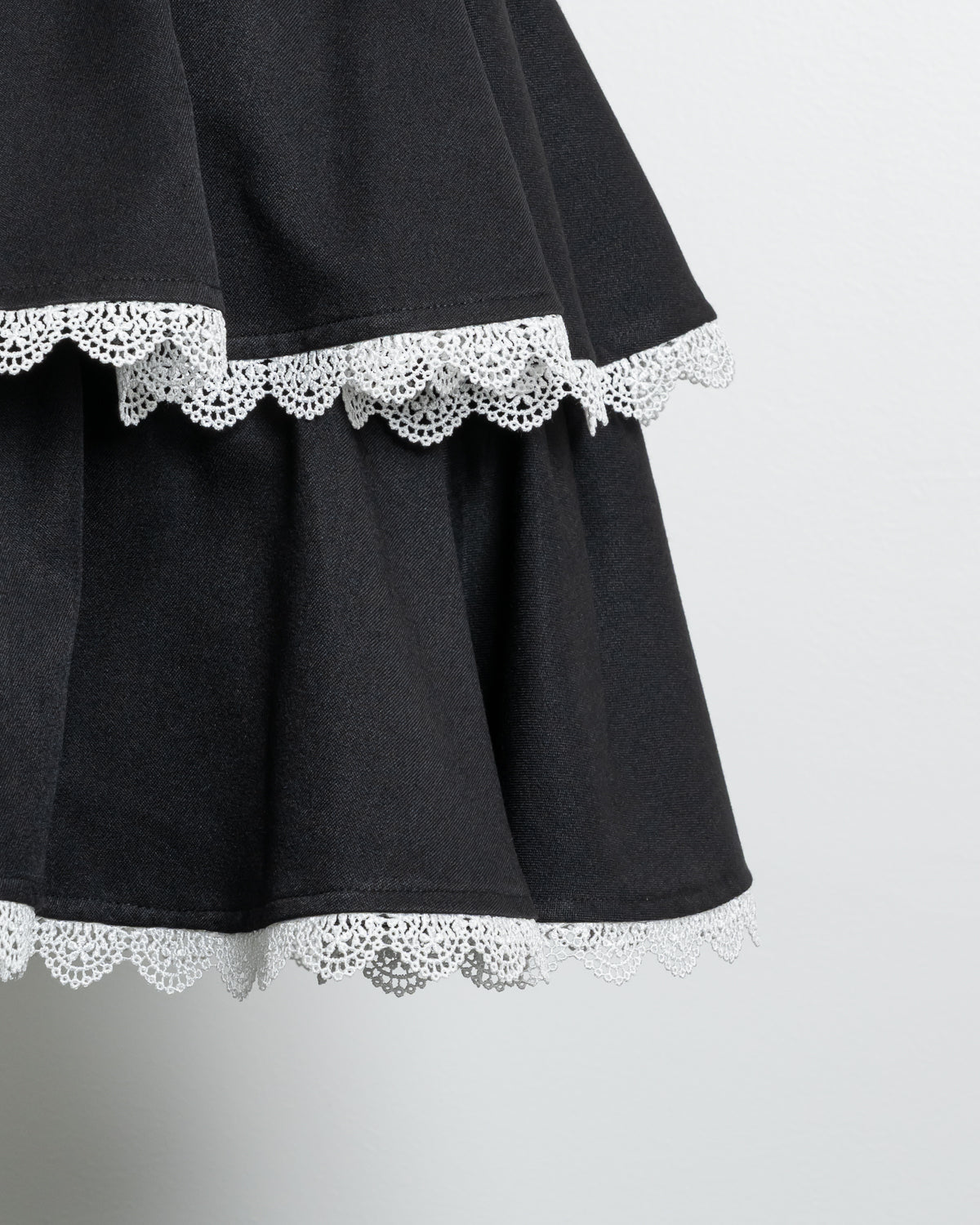 サイドベルトティアードミニスカート