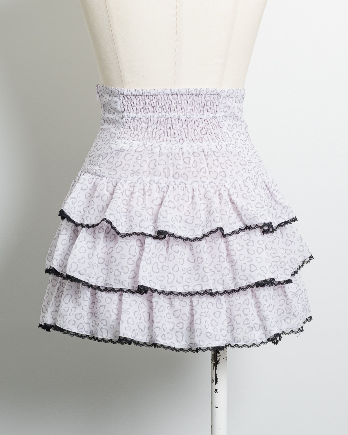 piumオリジナルレオパードティアードスカート