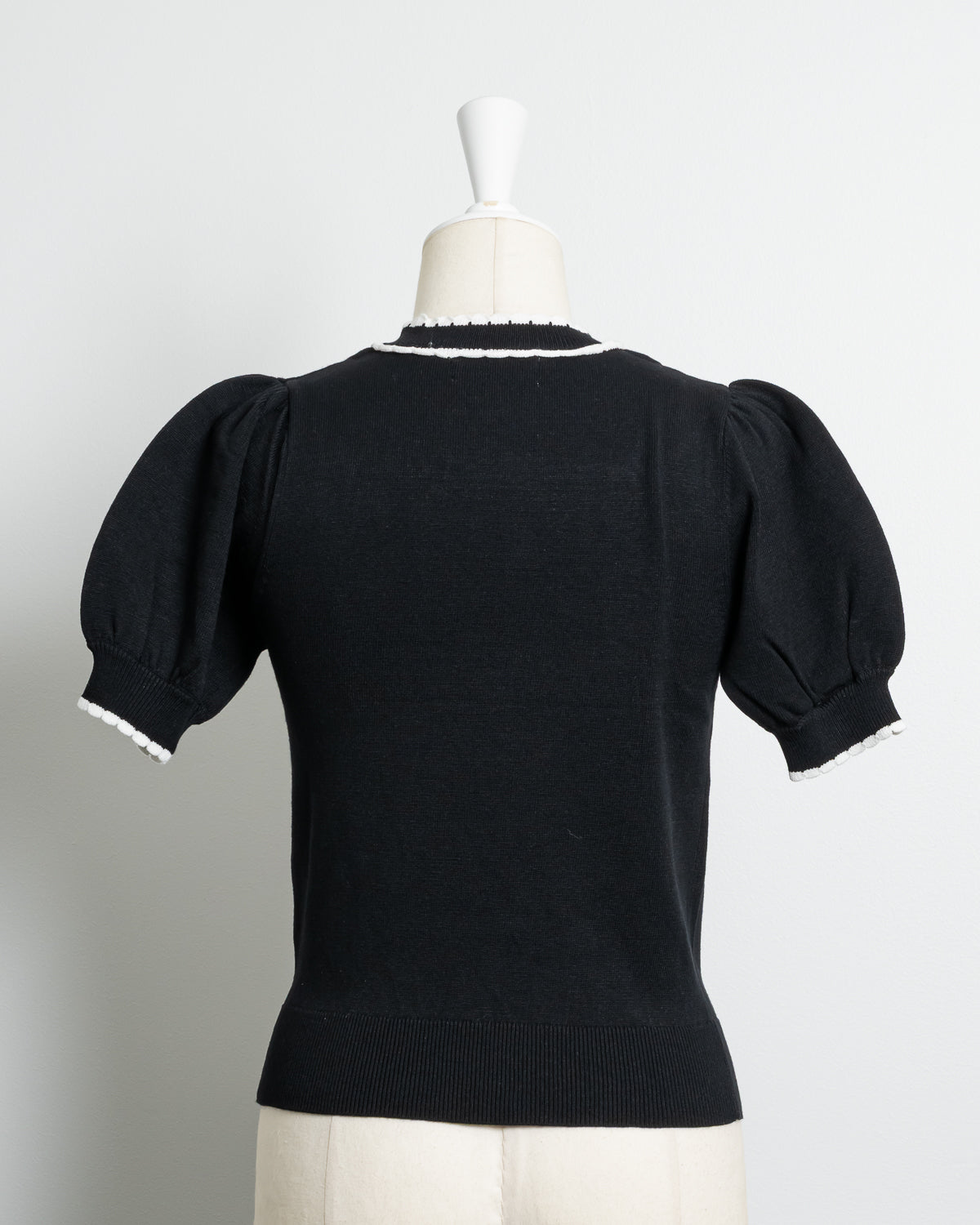 コットンフリルチョーカーニット