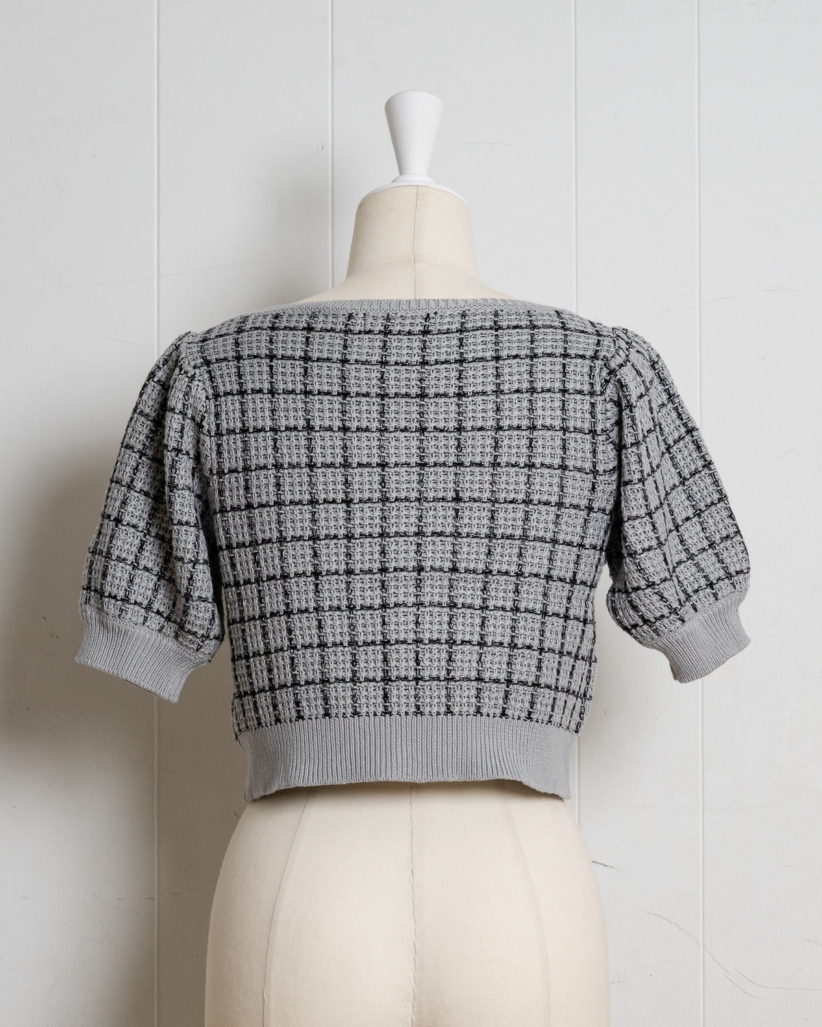 ハートボタンツイードニットセット