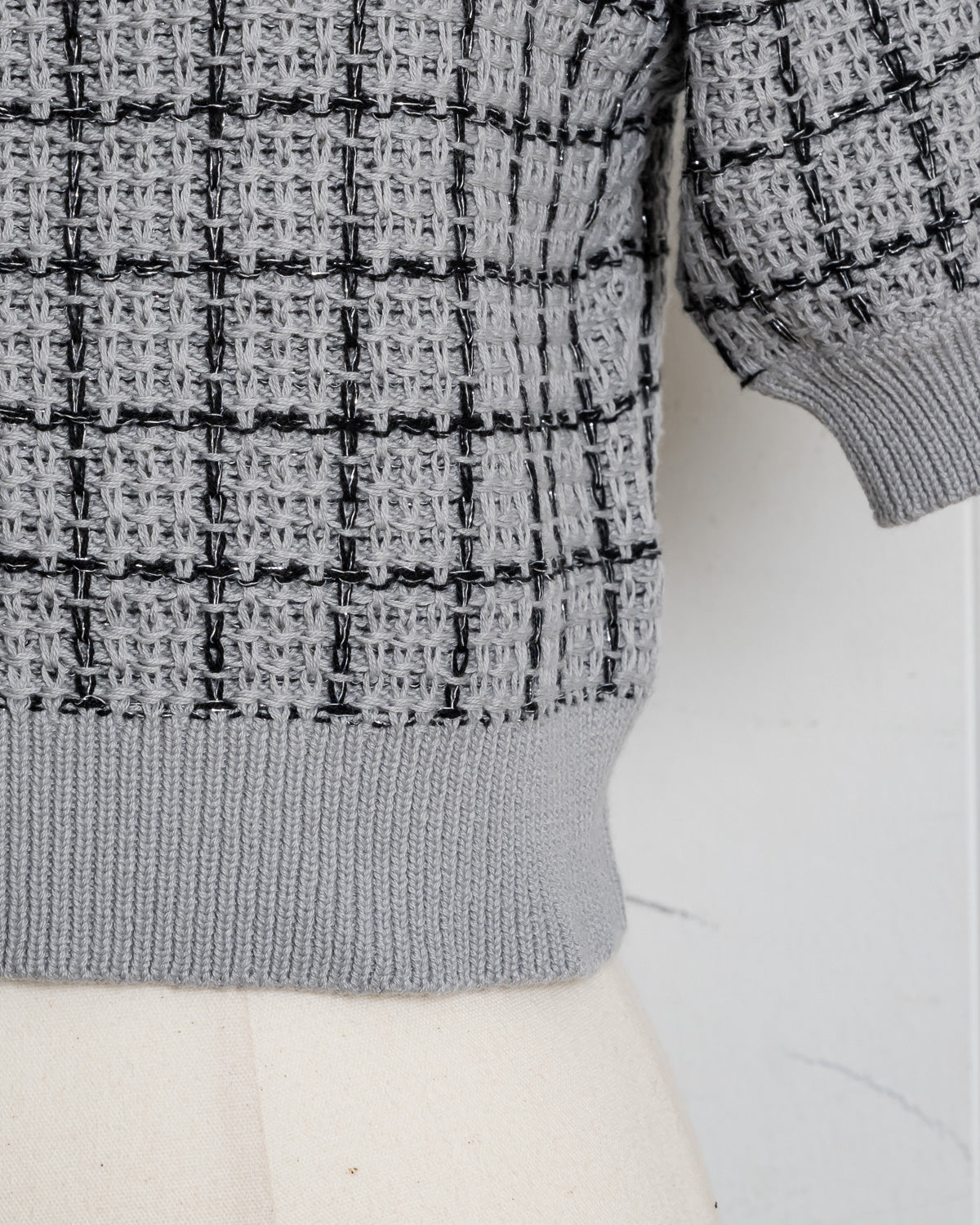 ハートボタンツイードニットセット