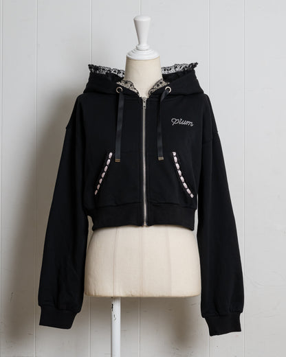 はしごレースフリルパーカーセット