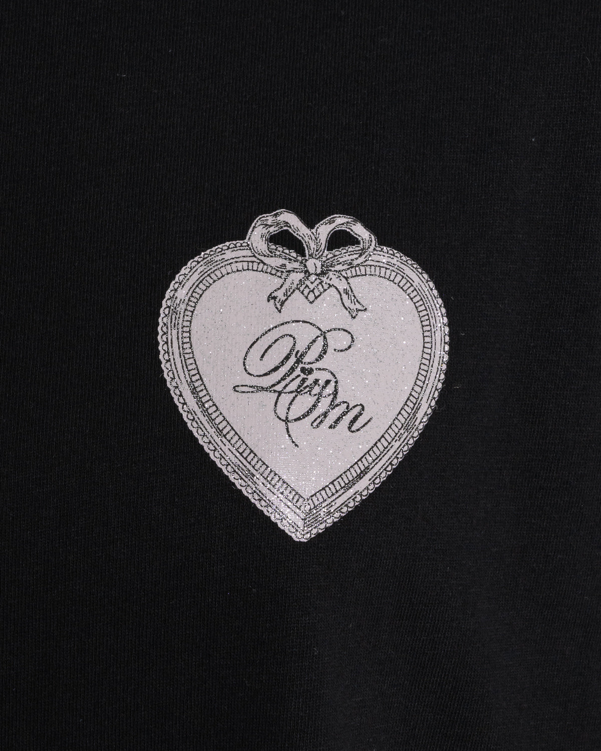 piumリボンラメオーバーサイズ半袖Tシャツ