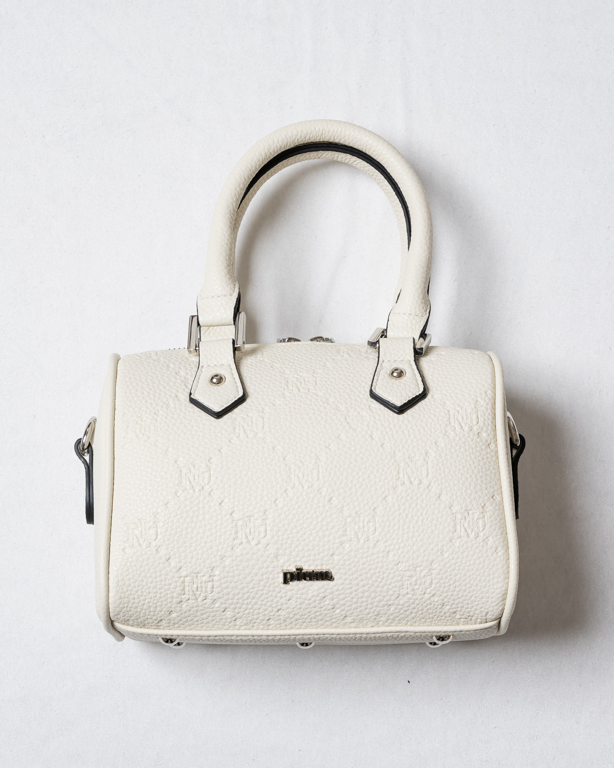 piumモノグラムミニボストンバッグ