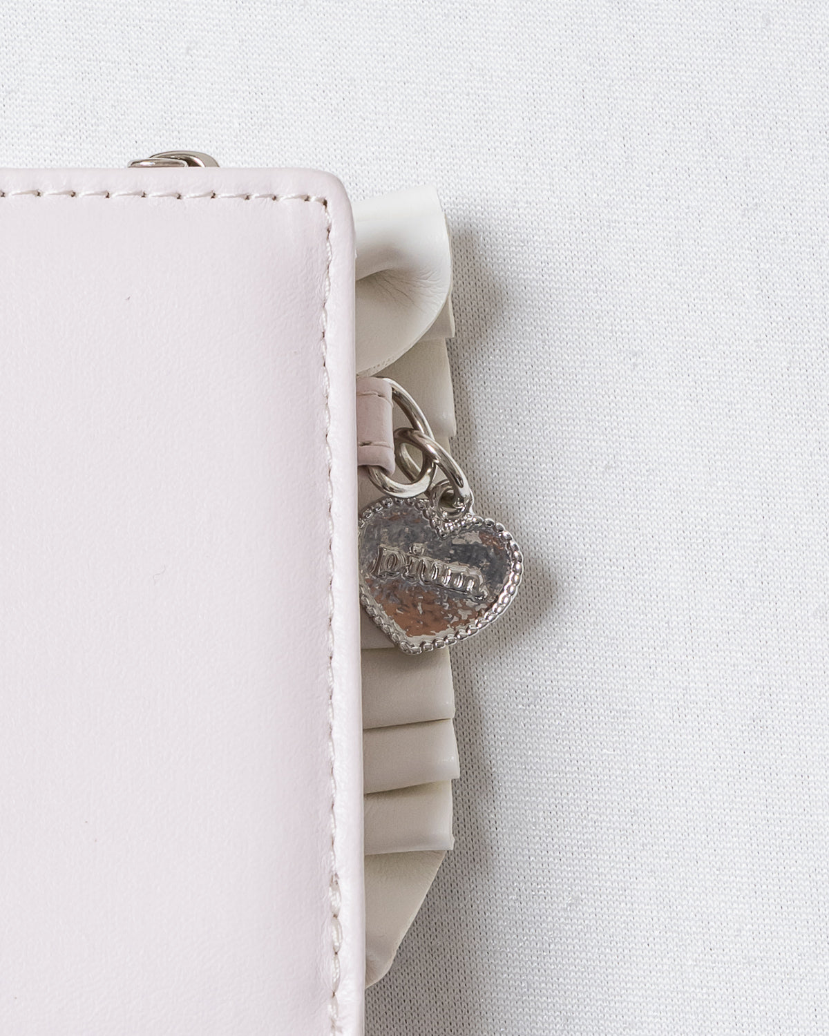 千鳥柄ハートフリルミニウォレット