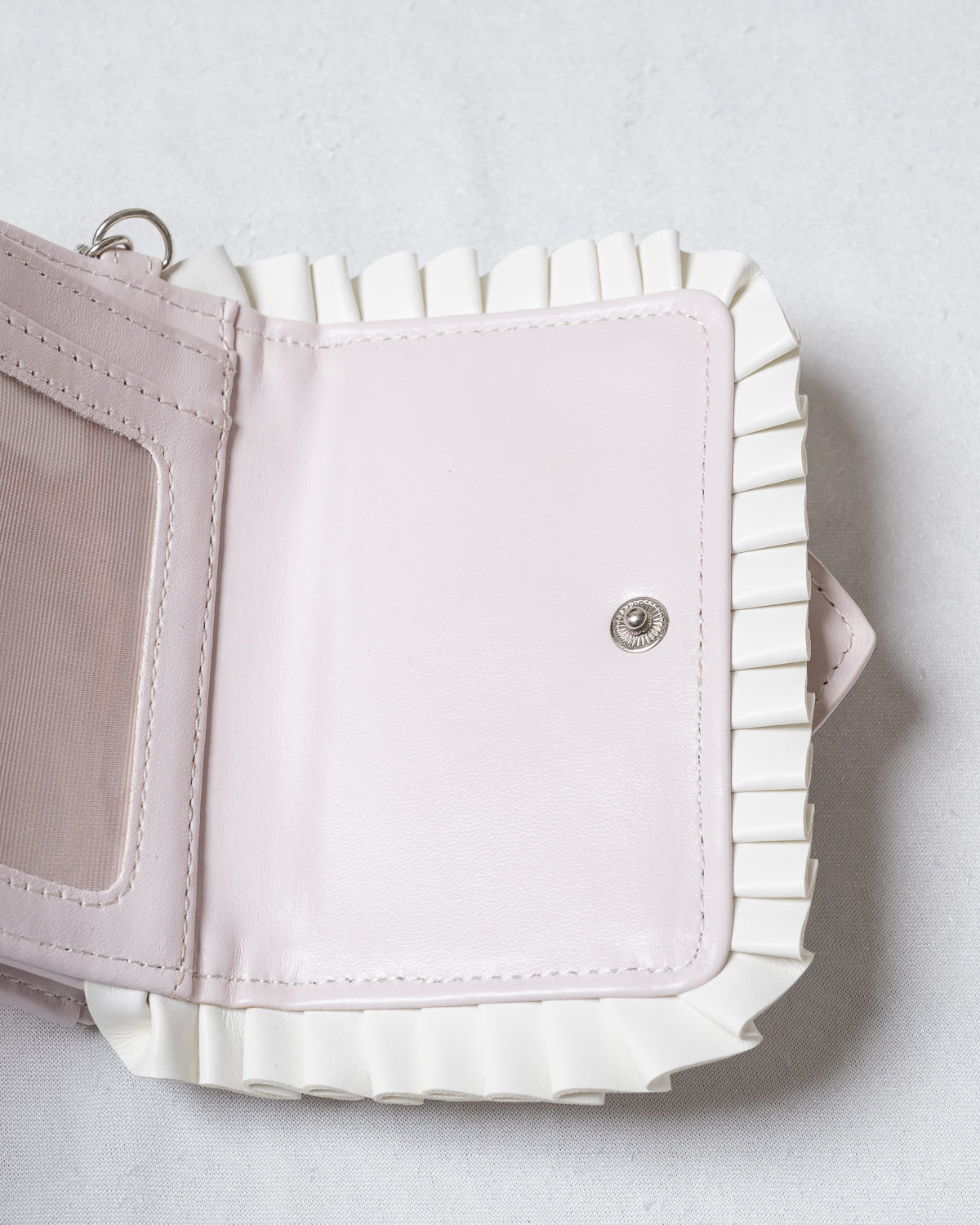 千鳥柄ハートフリルミニウォレット