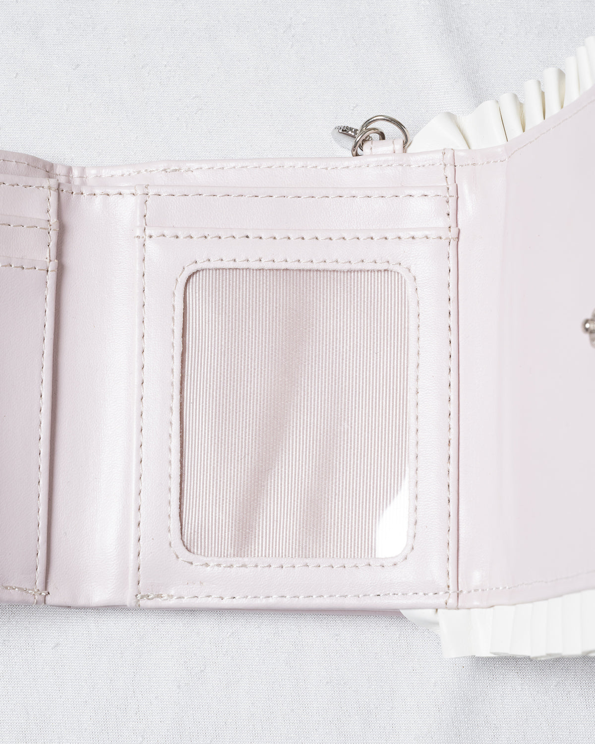 千鳥柄ハートフリルミニウォレット