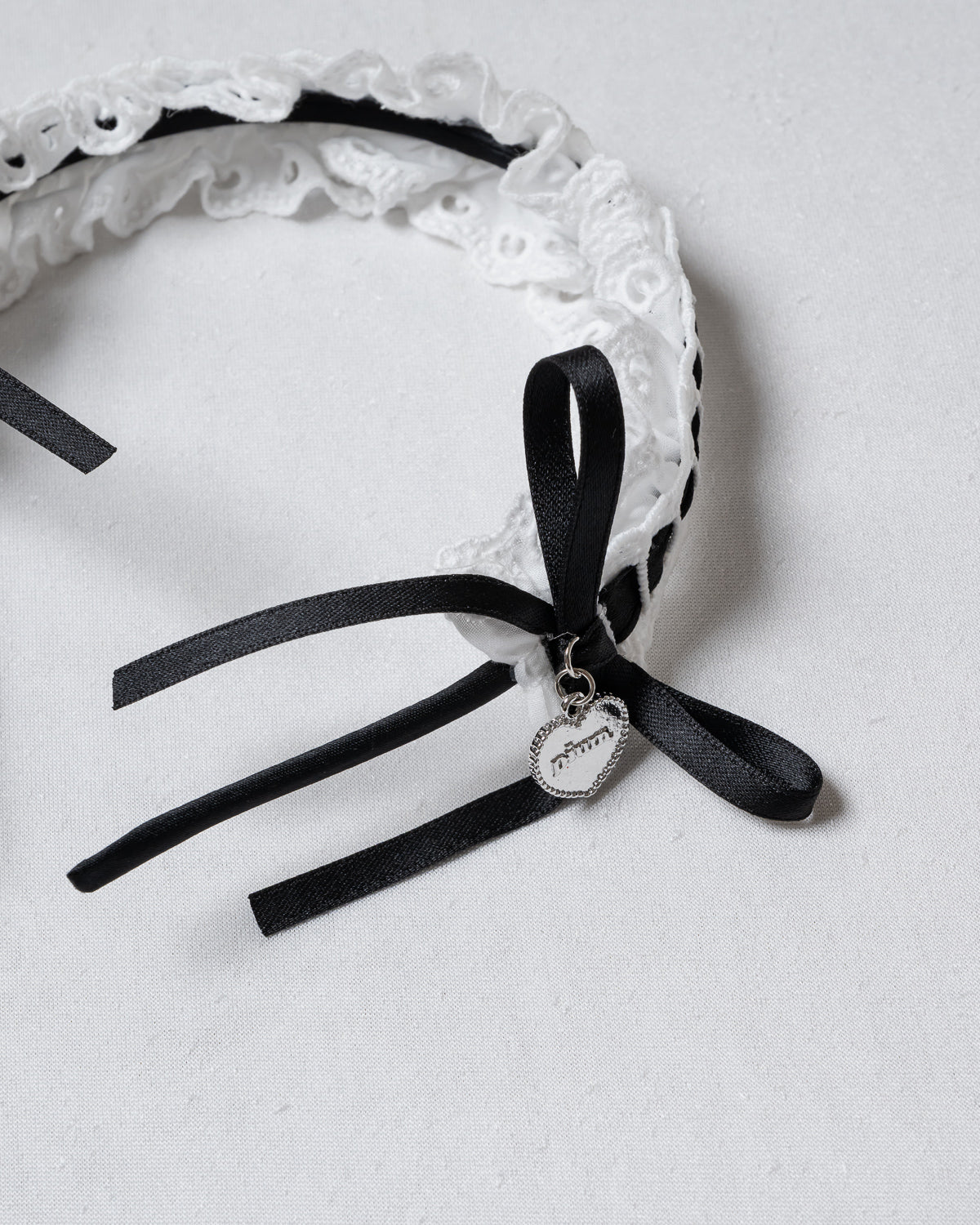 コットンレースリボンドールカチューシャ