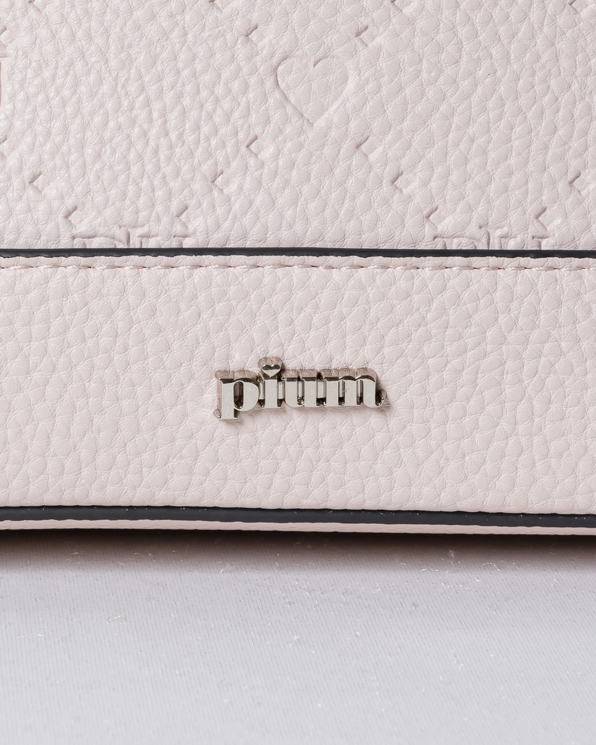 ビジュー付きpiumモノグラムミニバッグ