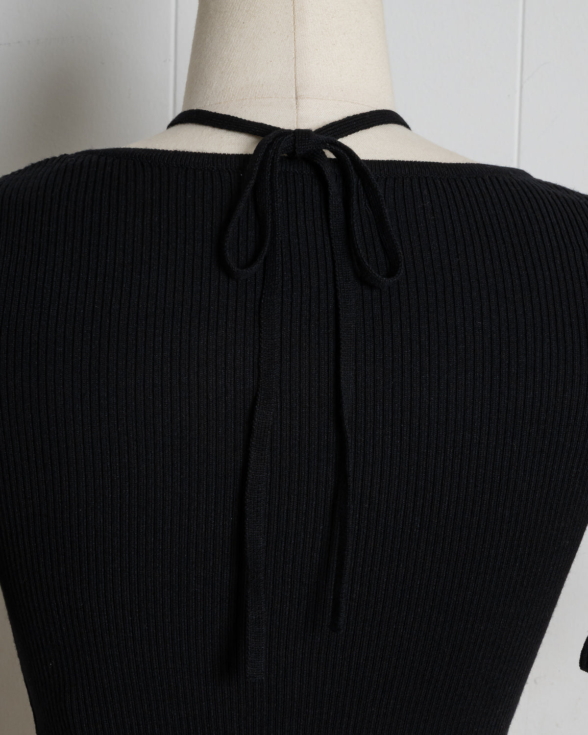 ヨーク切替ハートボタンニット