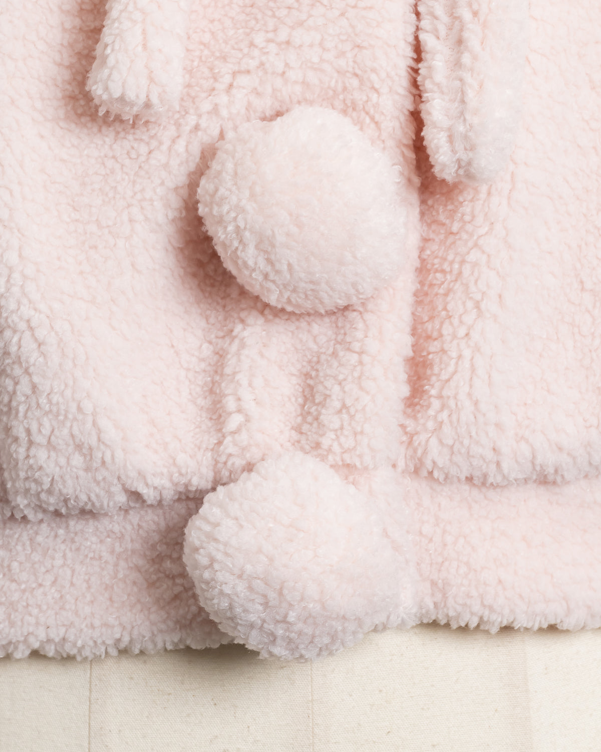 コットンレースカラーボアコート