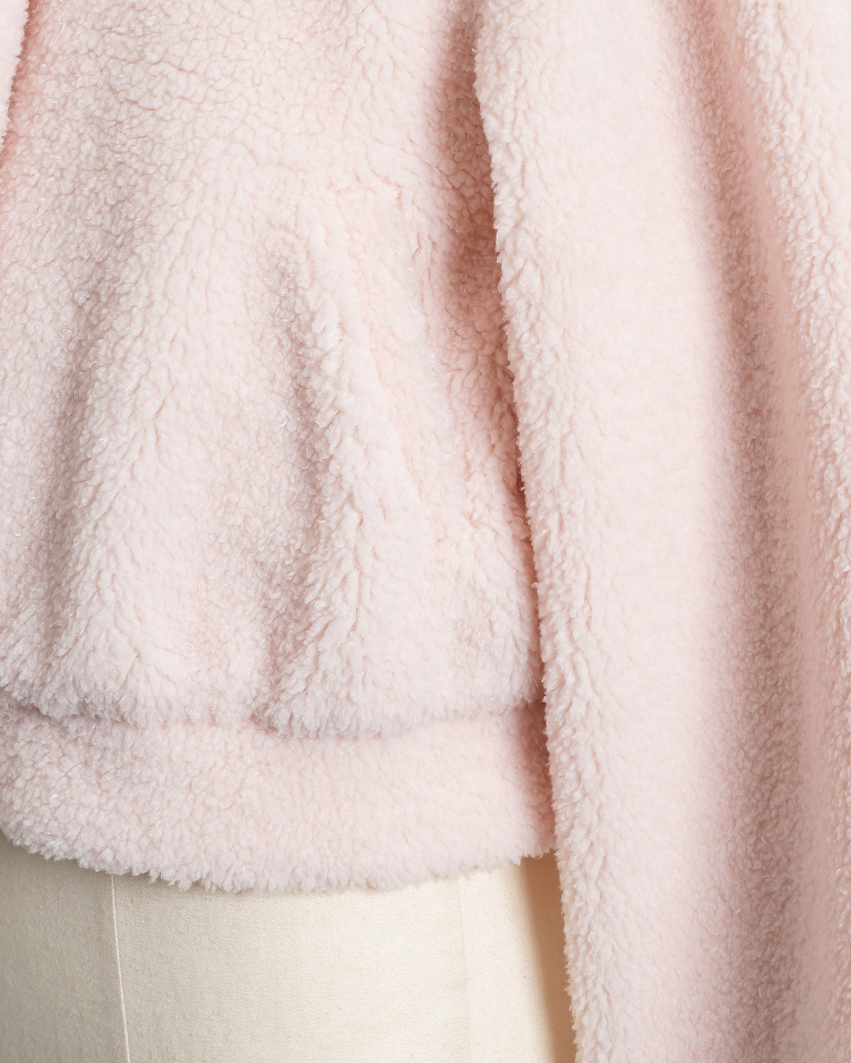 コットンレースカラーボアコート