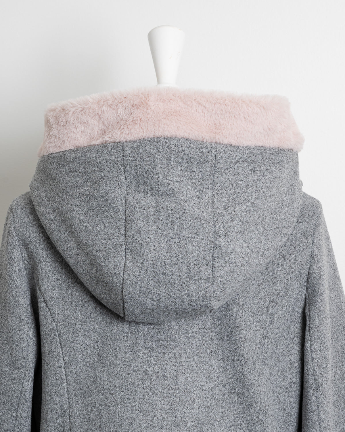 ファーリボンヨークフリルショートコート