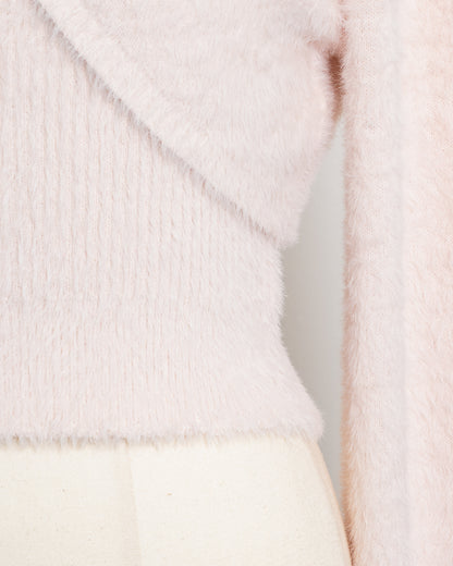 リボン×キャミフェザーニットセット