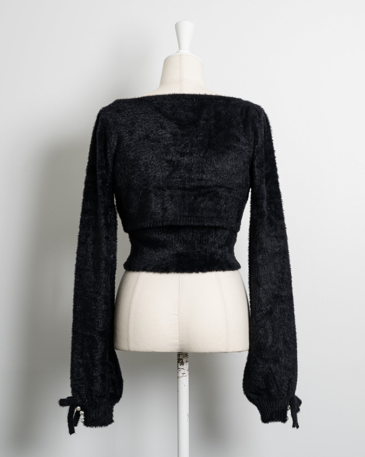 リボン×キャミフェザーニットセット