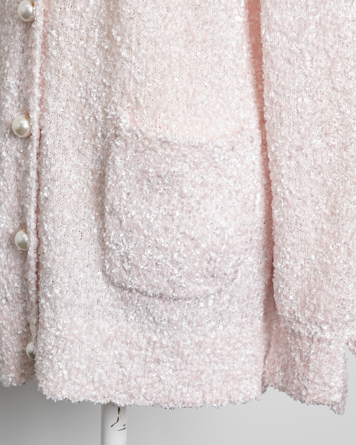 ファンシーヤーンボリュームロングカーデ