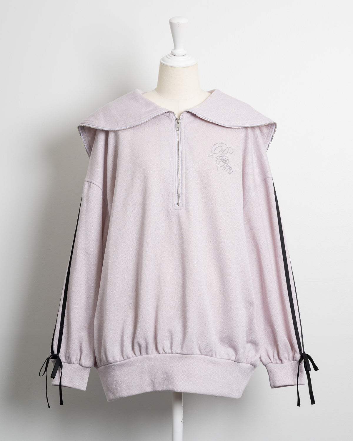 ストーンロゴオーバーサイズラメスウェット – pium