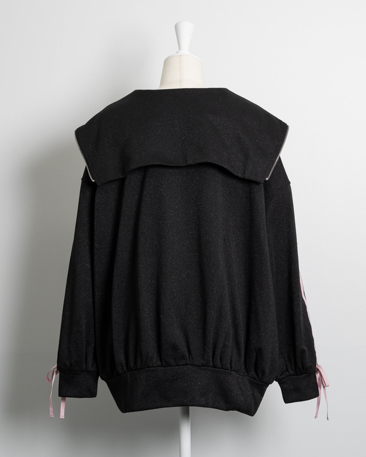 ストーンロゴオーバーサイズラメスウェット