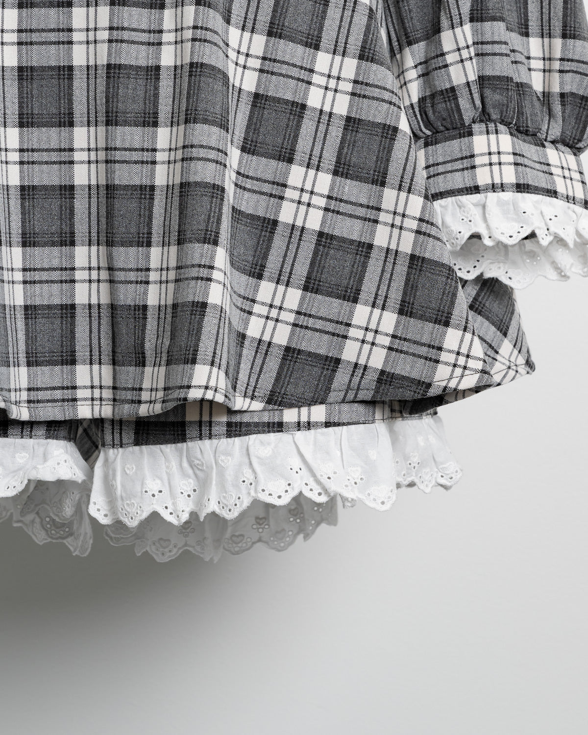 コットンフリルドーリー長袖セットアップ