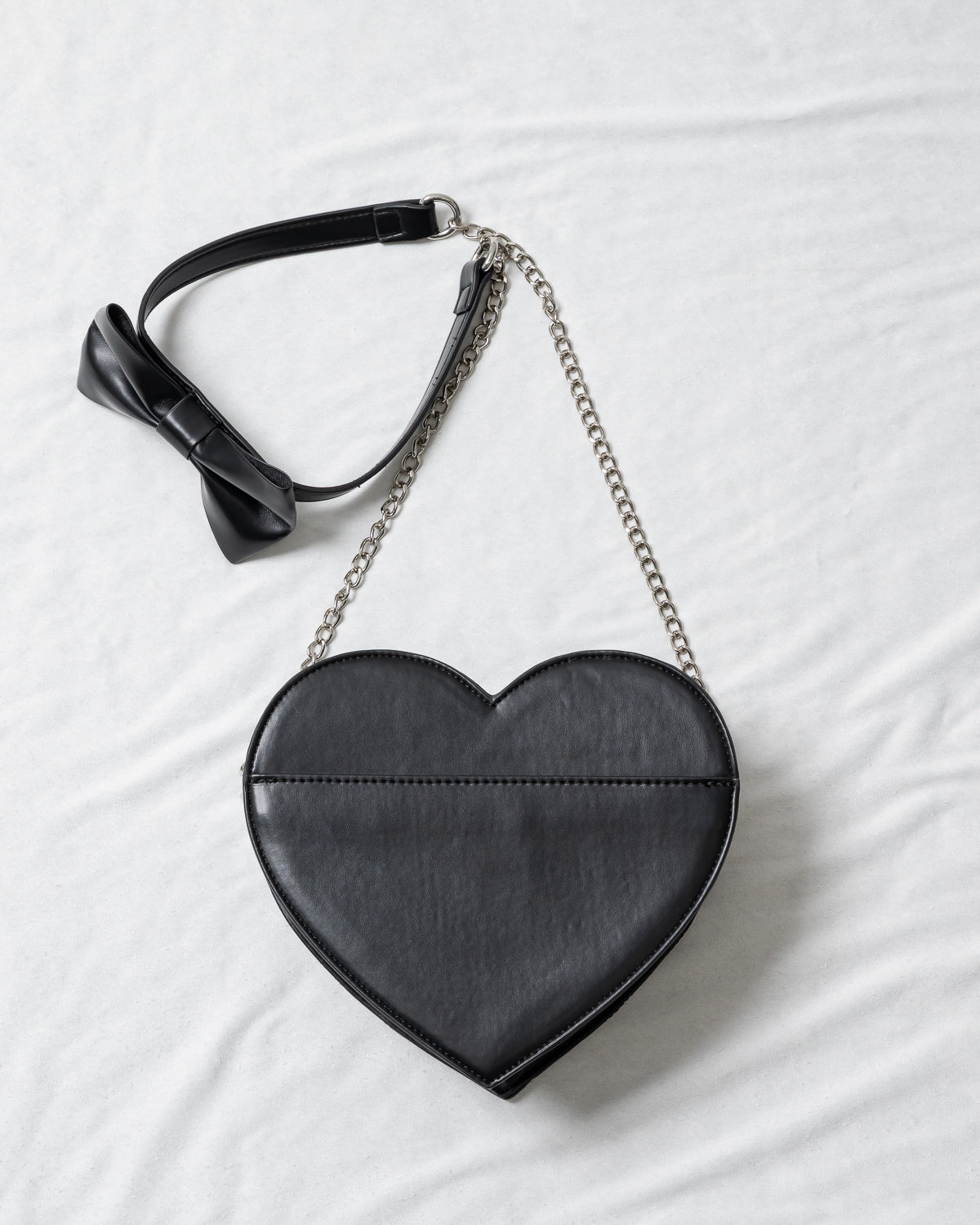 はしごリボンキルティングハートバッグ