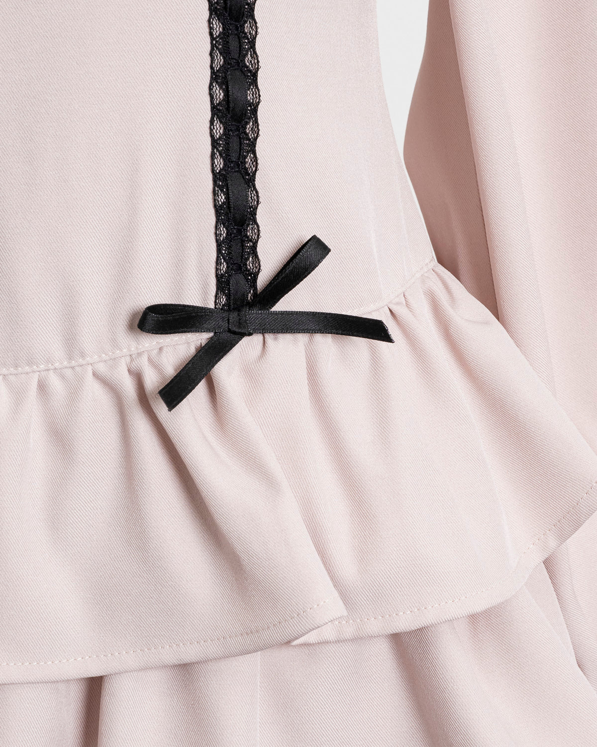 フロントリボンティアードミニワンピース