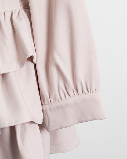 フロントリボンティアードミニワンピース