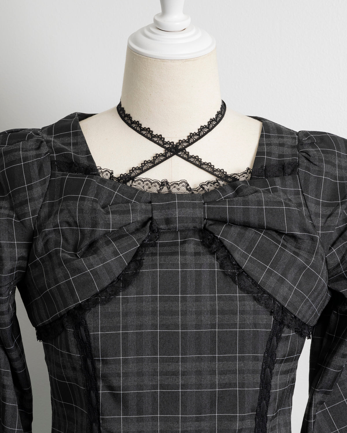 フロントリボンティアードミニワンピース