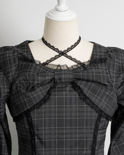 フロントリボンティアードミニワンピース