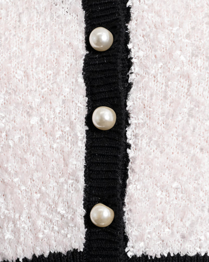 ファンシーヤーンニットカーデ×キャミセット