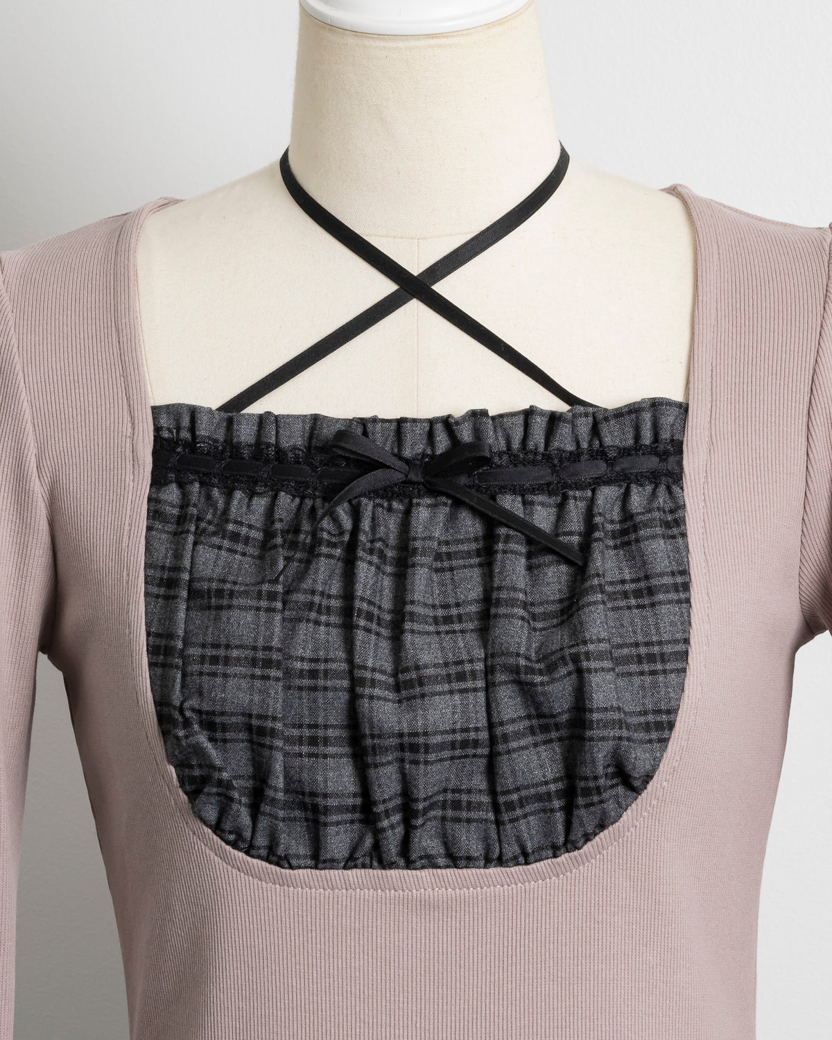 RT-100234様【新品】pium ラウンドフリルティアードリブワンピース ラウンドフリルティアードリブワンピース – pium