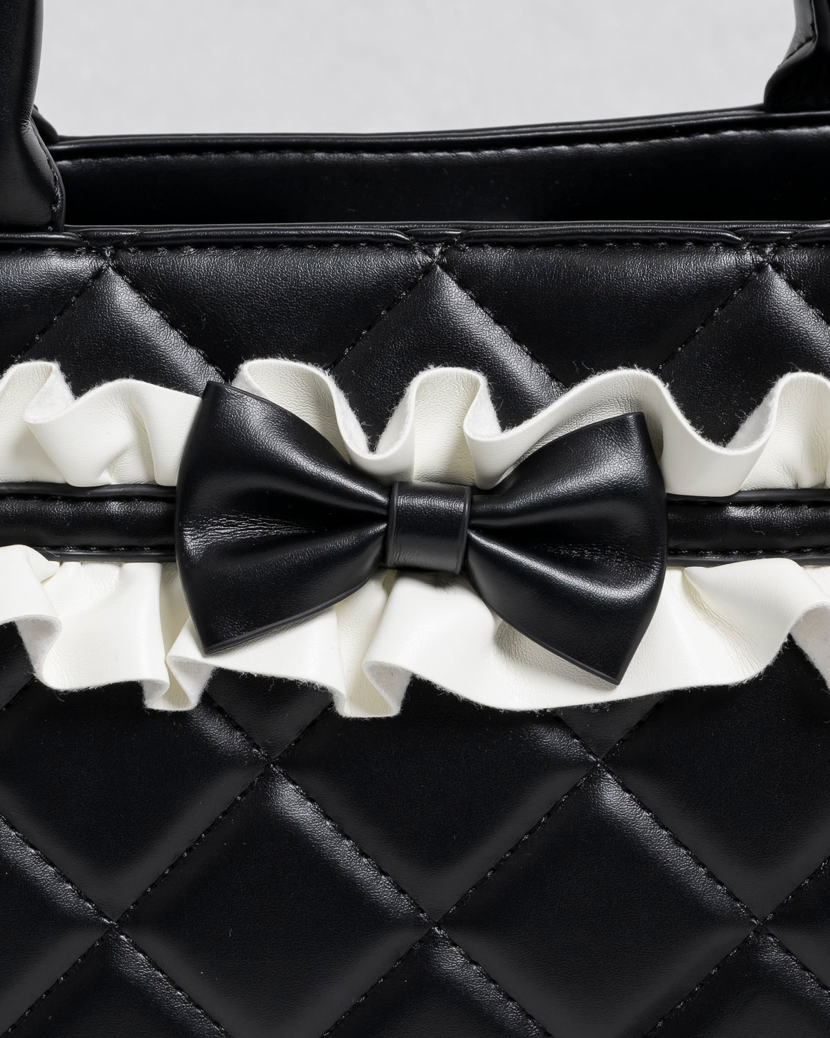 フロントフリルキルティング2wayトート