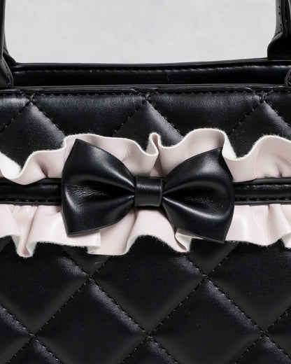 フロントフリルキルティング2wayトート