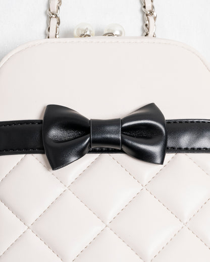 フロントリボンキルティングフォンホルダー