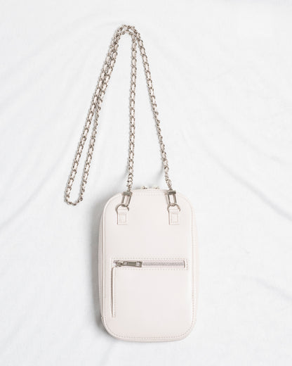 フロントリボンキルティングフォンホルダー