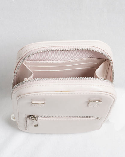 フロントリボンキルティングフォンホルダー