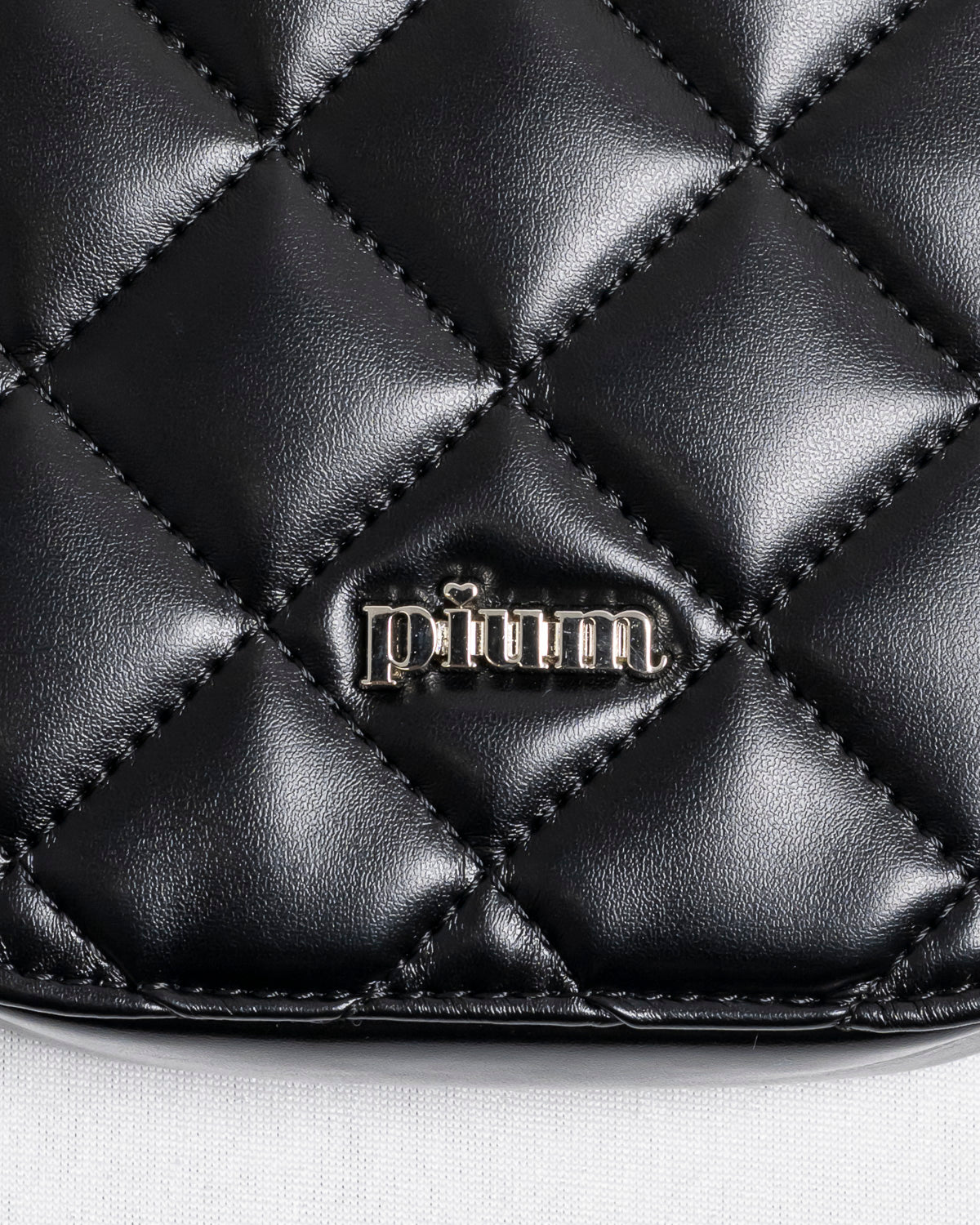 フロントリボンキルティングフォンホルダー