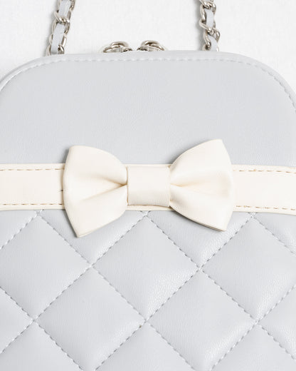 フロントリボンキルティングフォンホルダー