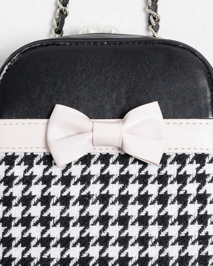 フロントリボン千鳥柄フォンホルダー